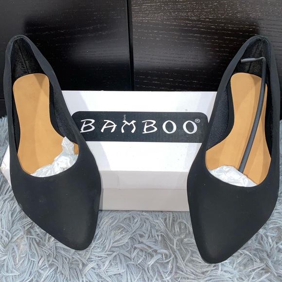 BAMBOO Shoes - Bamboo Black Flats
